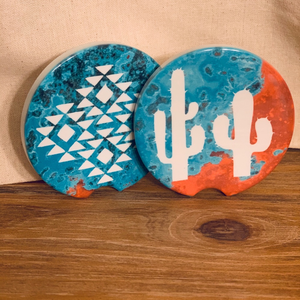 Ceramic Car Coasters